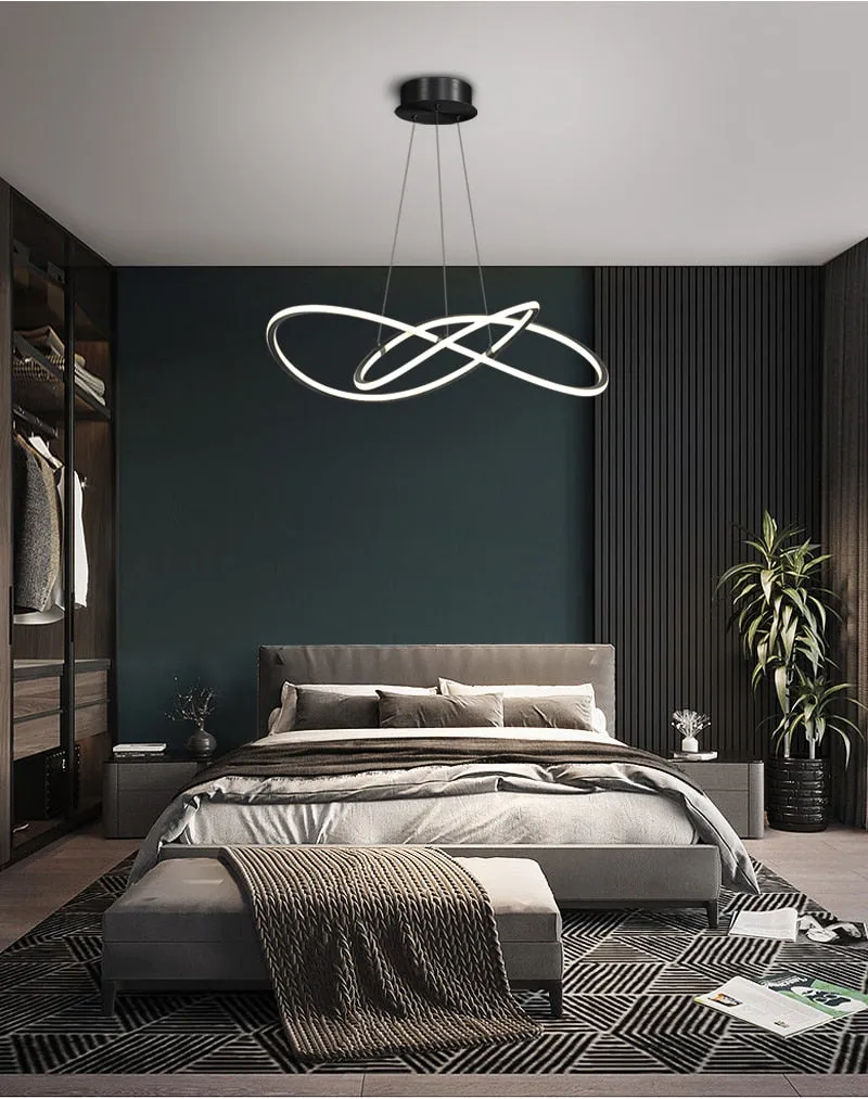 YLK Creative design brief style gold hanging light fixture home decor