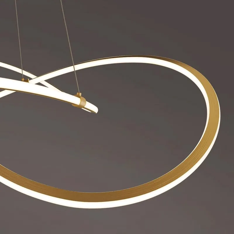 YLK Creative design brief style gold hanging light fixture home decor
