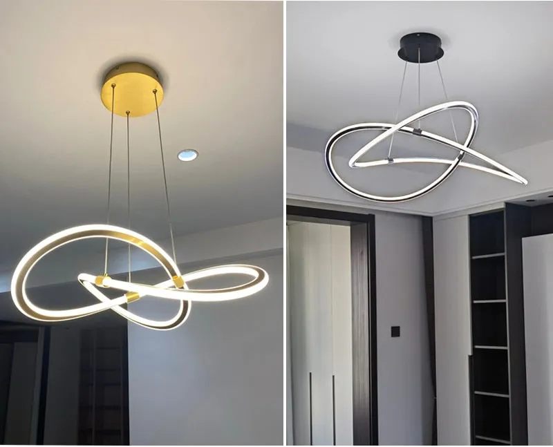 YLK Creative design brief style gold hanging light fixture home decor