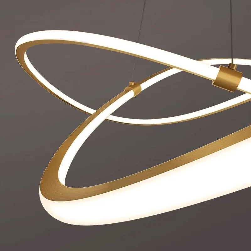YLK Creative design brief style gold hanging light fixture home decor